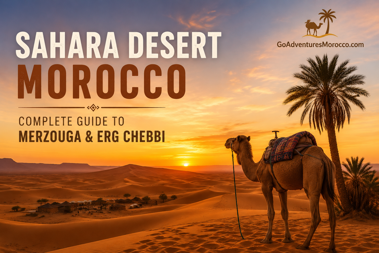Sahara desert dunes Morocco sunrise